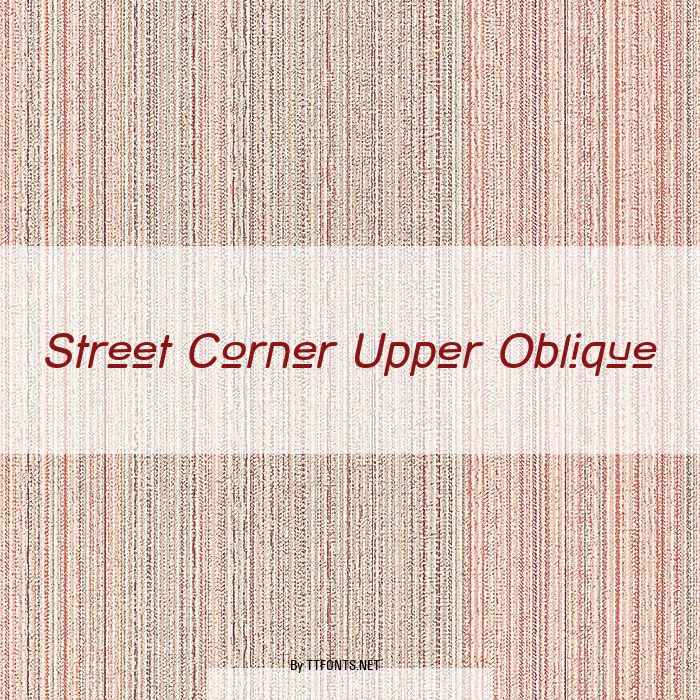 Street Corner Upper Oblique example